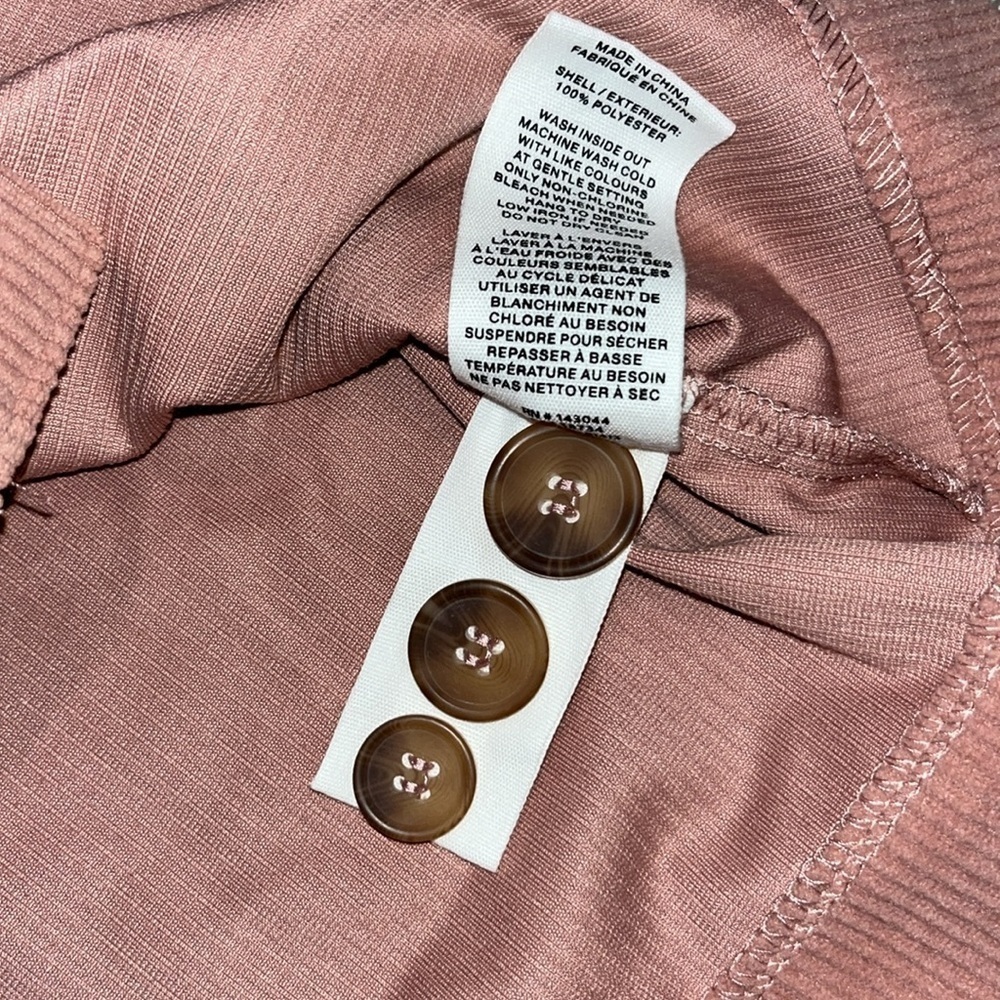 Avec Les Filles Rose Pink Corduroy Cropped Shacket Jacket Size Medium - Picture 12 of 15